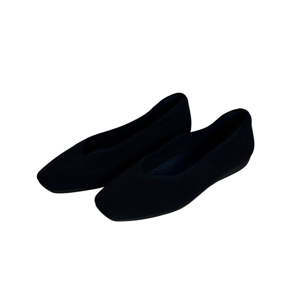VIVAIA Margot Square Toe Knit Ballet Flats Womens Sz 42 or 10.5 Sustainable Blue - Picture 4 of 9